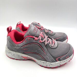 6W 6 WIDE WIDTH‎ Ryka Womens Skywalk Trail Gray Pink Sneakers Shoes